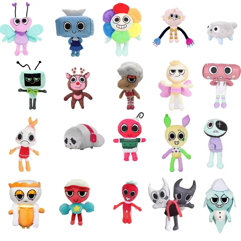 Neue Dandy's World 35cm Plüschfigur, Niedliche Dandy World Scrap Stoffpuppe, Horror-Spiel Goob Pebble Plüschtier, Weiches Kissen, Kinderspielzeug