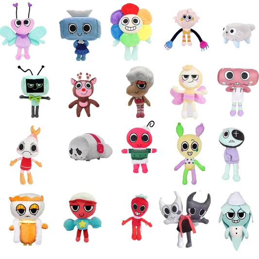 Neue Dandy's World 35cm Plüschfigur, Niedliche Dandy World Scrap Stoffpuppe, Horror-Spiel Goob Pebble Plüschtier, Weiches Kissen, Kinderspielzeug