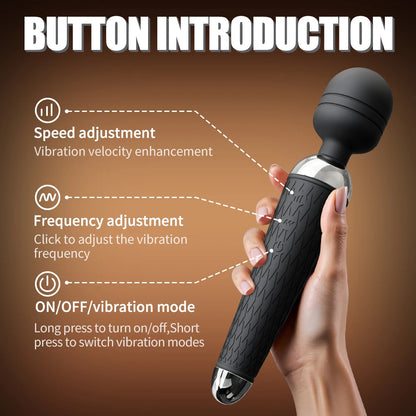 Sexspielzeug AV-Vibrator für Frauen Klitoris-Stimulator Nippel G-Punkt Zauberstab Dildo Weiblicher Vibrator zur Selbstbefriedigung Erotikspielzeug für Erwachsene