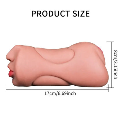 3 IN 1 Sex Spielzeug Masturbation Für Männer Deep Throat Künstliche Echte Pussy Oral Männlicher Masturbator Blowjob Realistische Gummi Vagina 18 +