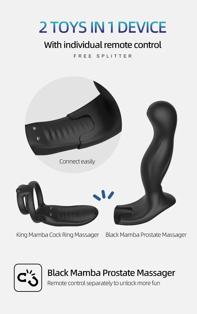 Prostate Massager Bluetooth APP Vibrator
