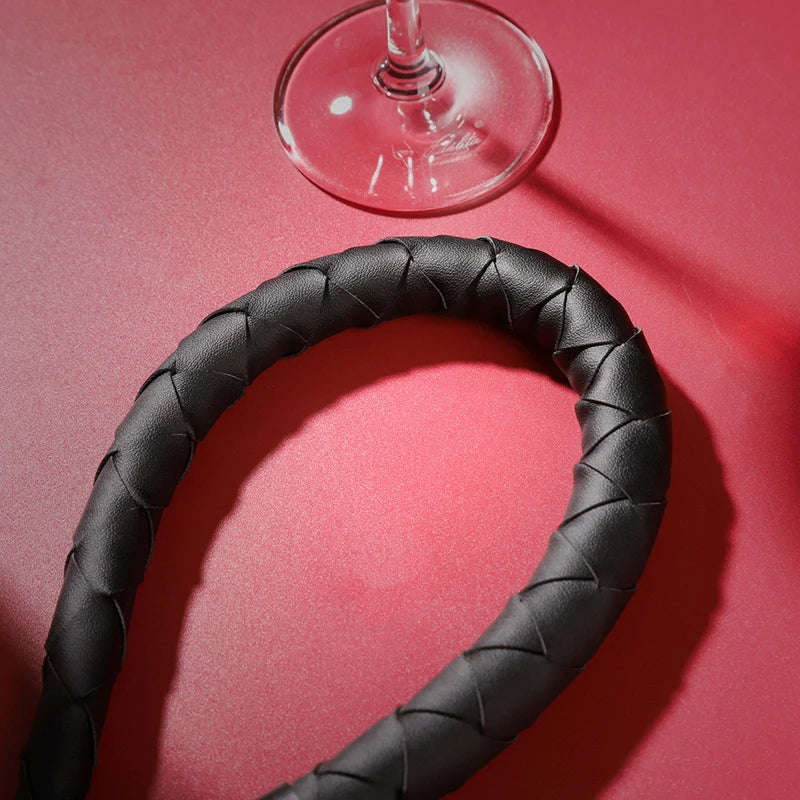 Pu Leder Pimp Peitsche Crop Party Flogger