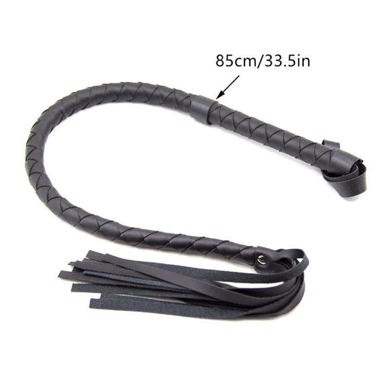Pu Leder Pimp Peitsche Crop Party Flogger