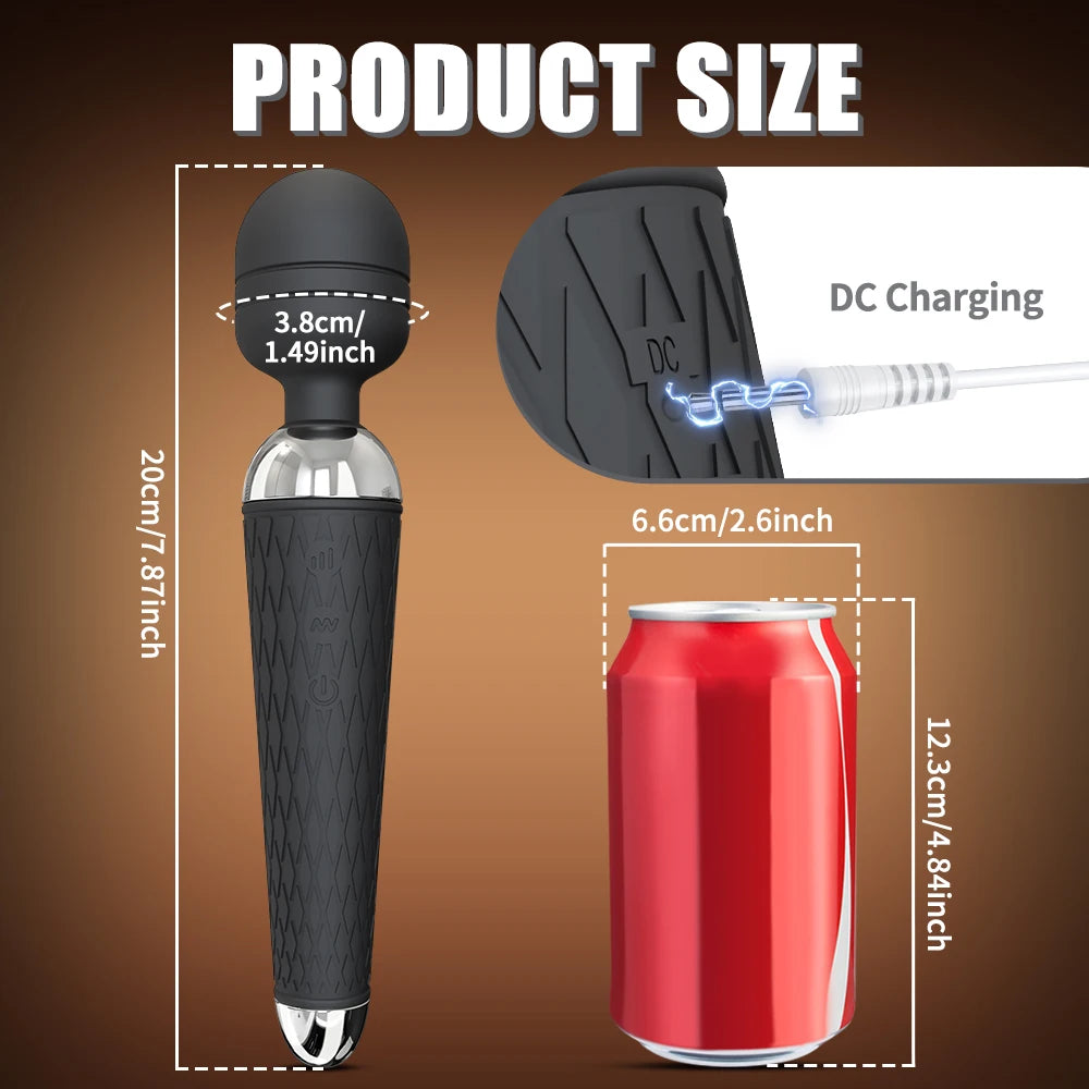 Sexspielzeug AV-Vibrator für Frauen Klitoris-Stimulator Nippel G-Punkt Zauberstab Dildo Weiblicher Vibrator zur Selbstbefriedigung Erotikspielzeug für Erwachsene