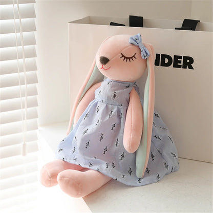 34/45/55cm Plüsch-Kaninchenpuppe Hase Plüschtier Stofftier Kaninchenpuppe Rosa Plüschhase Geschenk für Mädchen