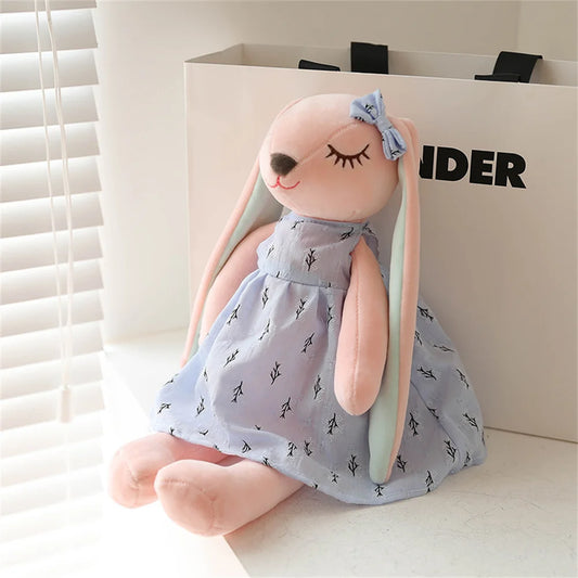 34/45/55cm Plüsch-Kaninchenpuppe Hase Plüschtier Stofftier Kaninchenpuppe Rosa Plüschhase Geschenk für Mädchen