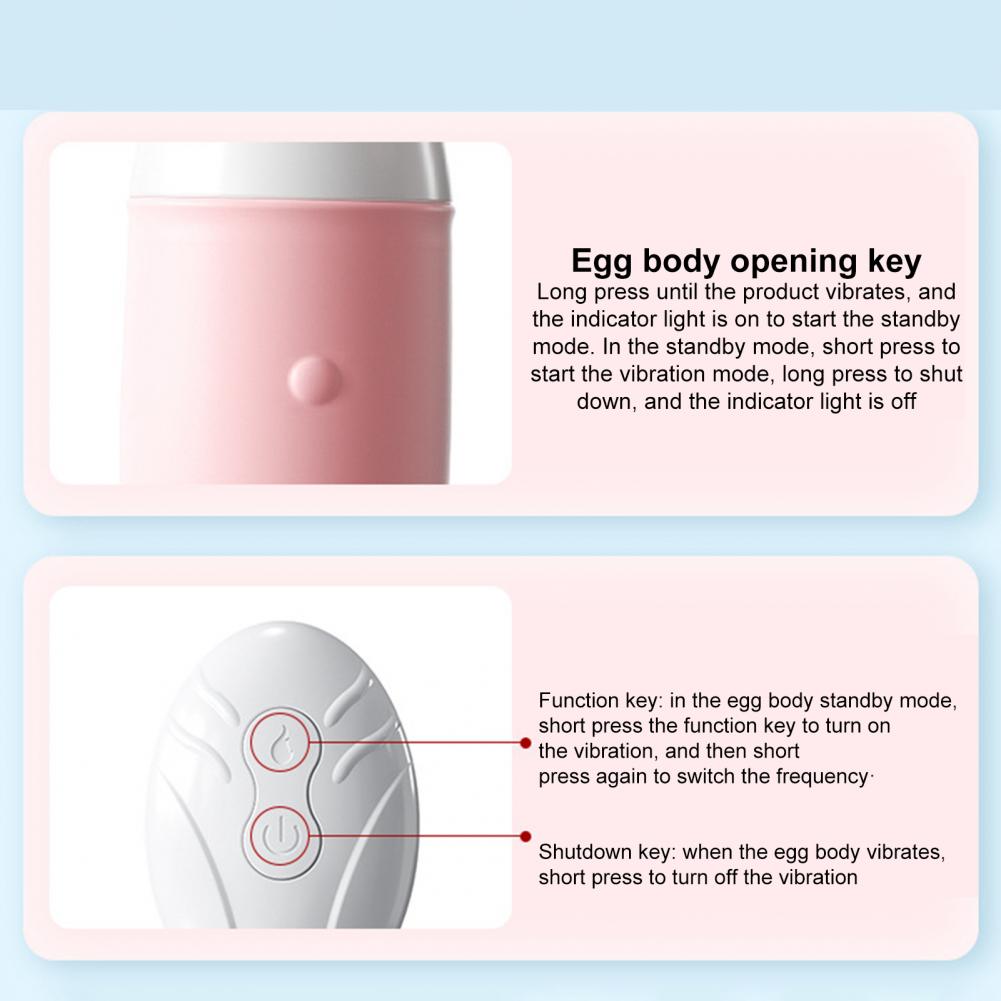 Œuf masturbateur avec 10 modes, vibration, télécommande sans fil
