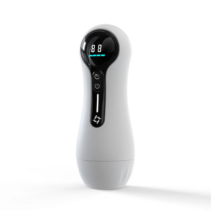 Male Masturbator, Penis Pump, Adult Sex Toy for 18 Men with 4 Suction Modes, 9 Vibration Modes, LED Display, Pocket Pussy, Realistic Vagina