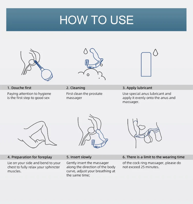 Prostate Massager Bluetooth APP Vibrator