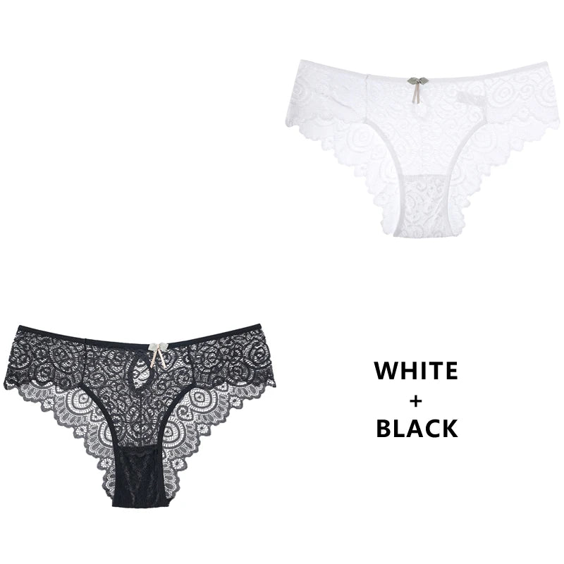 CINOON 2-teiliges Set – Sexy Damen-Spitzenhöschen