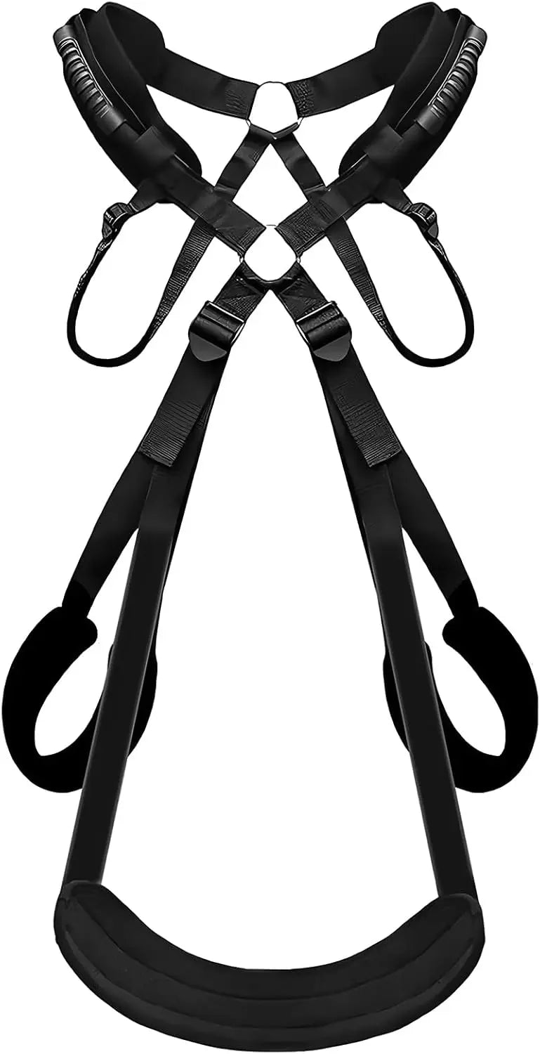BDSM Sexschaukel-Set mit Bondage-Liebesschlingen für Paare, verstellbarer Riemen, Sexspielzeug für Erwachsene, weiche Plüschpolsterung, Matte, Sex-Fesseln-Spielzeug