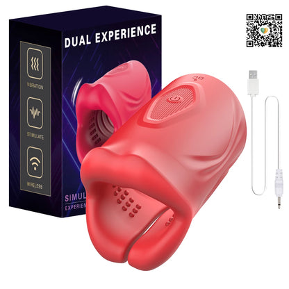 Male sex toy for men, adult toy, male masturbator with 9 vibration modes, powerful vibrating penis trainer, male sex toy