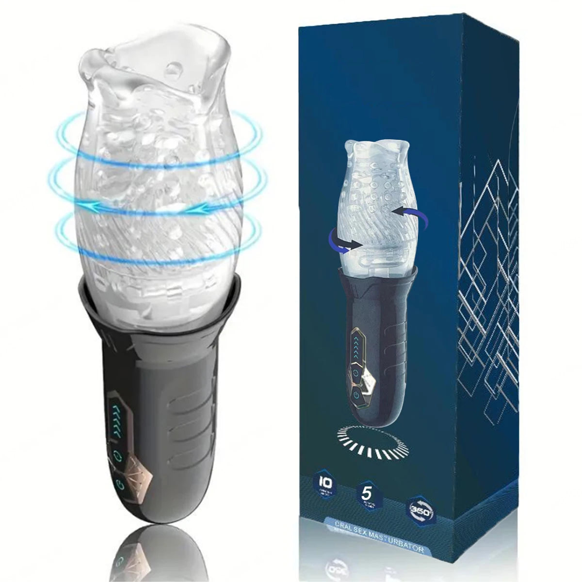 Sex Toys for Men Automatic Electric Piston Rotation Suction Machine Male Blowjob Masturbator Vagina Dildo Real Oral Vibrator