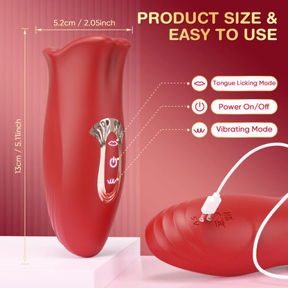 Sexspielzeug G-Punkt-Vibrator für Frauen Klitoris-Stimulator Dildo-Vibrator Zunge lecken Vagina Vibration Masturbator Spielzeug für Erwachsene ab 18 Jahren
