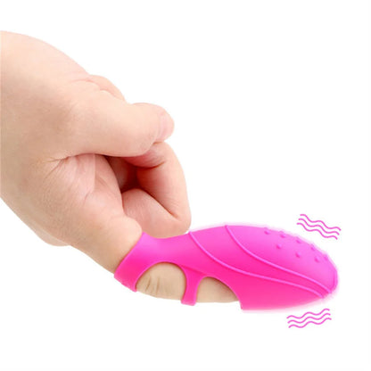 Finger Sleeve Vibrator G Spot Clitoris Stimulator