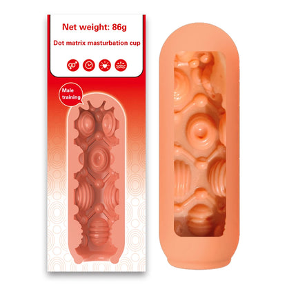 Male Masturbator, Adult Erotic Toy, Soft Silicone, Portable, Vagina, Pussy, Masturbation, Penis, Endurance, Exercise, Sex Toy for Men