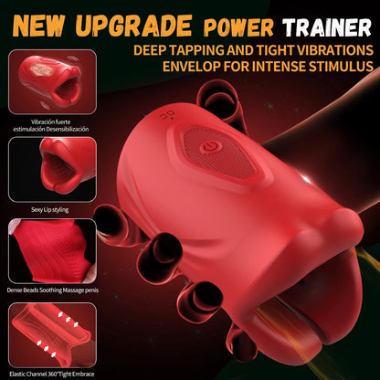 Male sex toy for men, adult toy, male masturbator with 9 vibration modes, powerful vibrating penis trainer, male sex toy