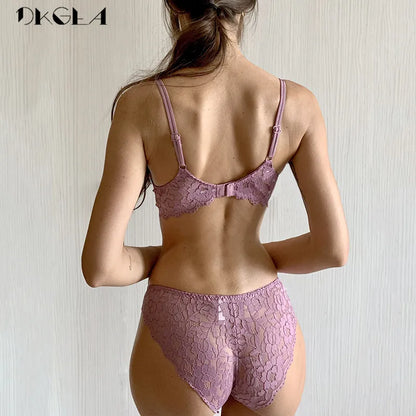 Hot Sexy Push-Up Bh Set Marke Tiefe V Büstenhalter Dicke Baumwolle Frauen Unterwäsche Set Spitze Blau Stickerei Blumen Dessous B C Tasse