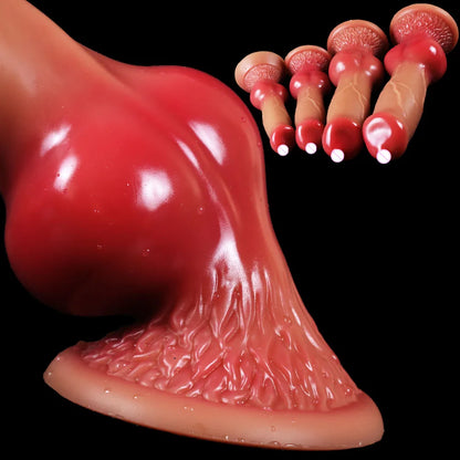 Hundedildo/Riesendildo Tier Realistischer Penis mit Saugnapf Big Butt Plug Riesiges Monster Schwanz Dick Erwachsene Zubehör für Männer Frauen