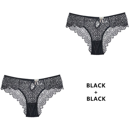 CINOON 2-teiliges Set – Sexy Damen-Spitzenhöschen