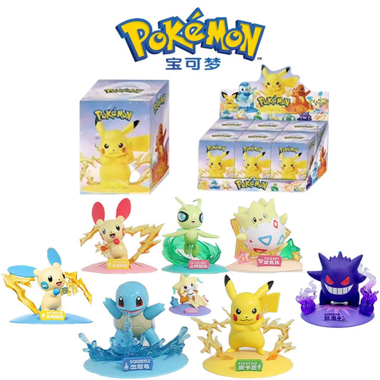 12 Pokémon Actionfiguren Pikachu Überraschungsbox Anime-Modelle Schreibtisch-Dekorationen Pokémon Spielzeug Kindergeburtstags-Geschenke