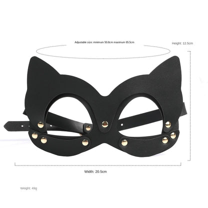 Sklaven-Rollenspiel-Set Leder-Handschellen Fußfesseln Ballknebel Maske Peitsche Halsband Leine Sexspielzeug für Frauen Paare BDSM Bondage-Kit