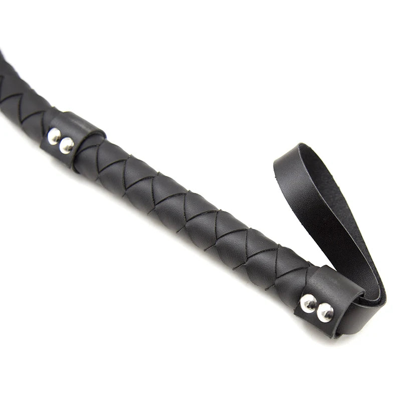Pu Leder Pimp Peitsche Crop Party Flogger
