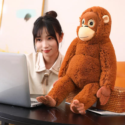 Cartoon-Gorilla-Plüschtier Schimpansen Affe Weiche Stoffpuppe Rucksack Auto Tasche Zimmer Deko Kindergeschenk