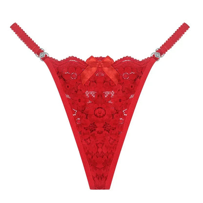 1 stücke Spitze Frauen Höschen Floral Sexy Unterwäsche Frauen Thongs Sexy G-String Low-Taille Weibliche Unterhose Perspektive Dessous