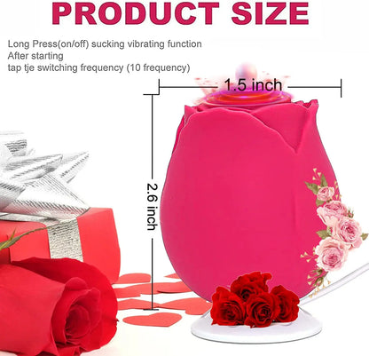 Sexspielzeug für Frauen Rosen-Vibrator G-Punkt-Massagegerät Leistungsstarke Vaginalsaugung Erwachsenen-Sexspielzeug Sexuelles Wohlbefinden Intim-Massagegerät für Frauen
