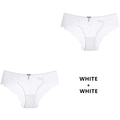 CINOON 2-teiliges Set – Sexy Damen-Spitzenhöschen