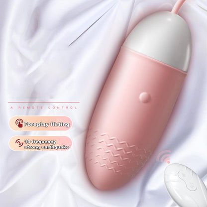 Œuf masturbateur avec 10 modes, vibration, télécommande sans fil