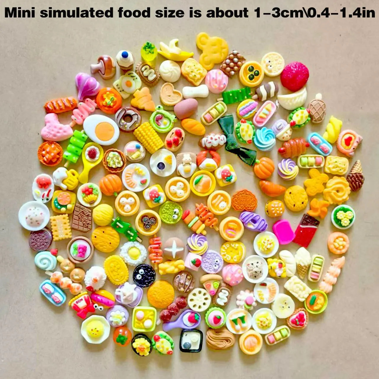 Miniatur-Lebensmittelspielzeug, gemischte Lebensmittel aus Kunstharz, Puppenküche, vorgeben, Spielzeug, geeignet für Puppenhaus, Küchenspielzeug, Miniatur-Lebensmittel aus Kunstharz
