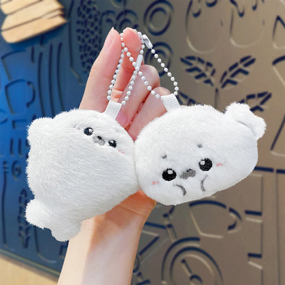 Baby Seal Plüschtier Taschenanhänger, cartoonischer und süßer Plüschpuppenanhänger, Babypuppen-Schlüsselanhänger, Geschenk für Sie