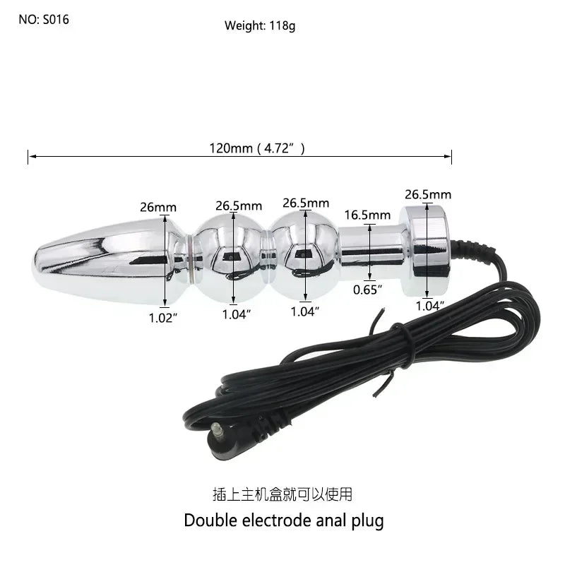 Sex Toys for Men Masturbation Novelty Electric Shock Butt Plug Anal Toys Penis Stimulation Pulse Orgasm Medical Theme Toys