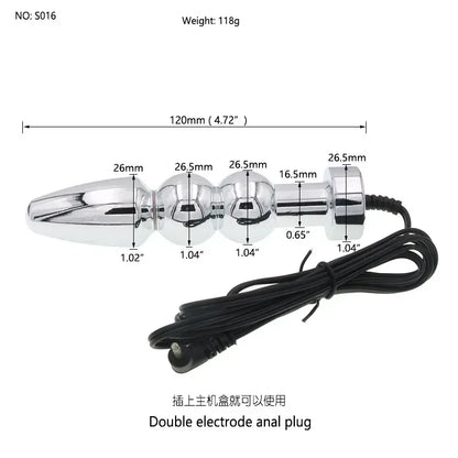 Sex Toys for Men Masturbation Novelty Electric Shock Butt Plug Anal Toys Penis Stimulation Pulse Orgasm Medical Theme Toys