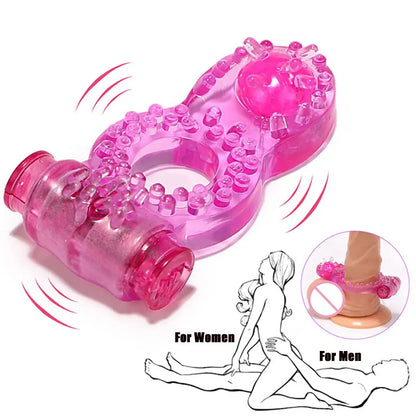 Vibrator Penis Ring Sex Toy For Men Masturbators Adult Vibrating For Women Clitoral Stimulation Couples Erotic Accessories Shop