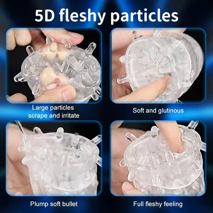 Male Masturbator Sex Toy for Men 360° Licking Glans Men's Vibrator with 9 Rotation and Clamping Functions, Vibrating Sex Toy for Couples