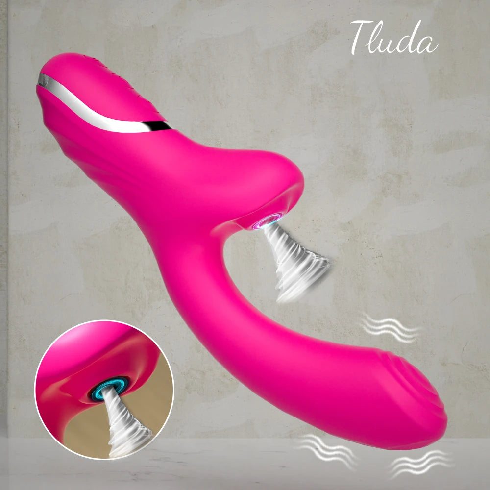 Kraftvoller 2-in-1 Klitoris-Sauger & G-Punkt Vibrator