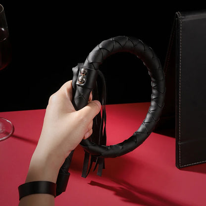 Pu Leather Pimp Whip Crop Party Flogger