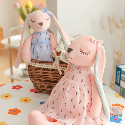 34/45/55cm Plüsch-Kaninchenpuppe Hase Plüschtier Stofftier Kaninchenpuppe Rosa Plüschhase Geschenk für Mädchen