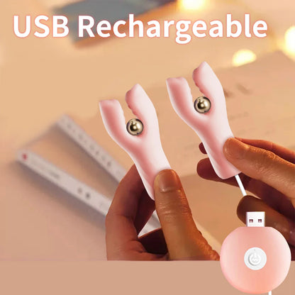 Sexspielzeug für Frauen Paare Brustmassage 10 Frequenzen Nippelklemmen Klitoris-Clip Nippel-Vibrator Nippel-Klitoris-Stimulation