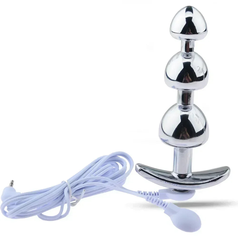 Sex Toys for Men Masturbation Novelty Electric Shock Butt Plug Anal Toys Penis Stimulation Pulse Orgasm Medical Theme Toys