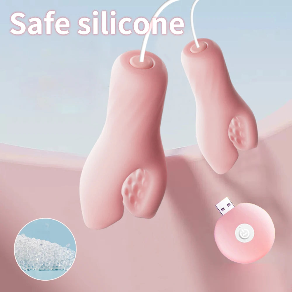 Sexspielzeug für Frauen Paare Brustmassage 10 Frequenzen Nippelklemmen Klitoris-Clip Nippel-Vibrator Nippel-Klitoris-Stimulation