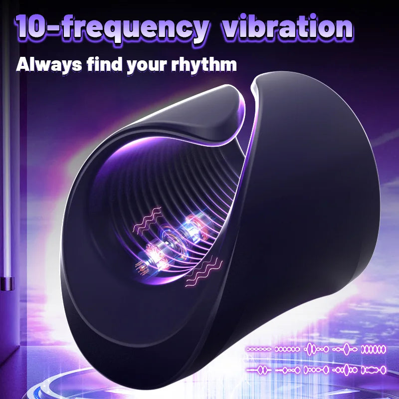 Sex Toys for Men - Male Masturbator Penis Training Vibrator with App Control Vibrating Sex Toy Stroker Glans Trainer Stimulator