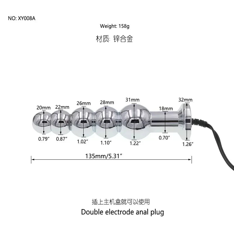 Sex Toys for Men Masturbation Novelty Electric Shock Butt Plug Anal Toys Penis Stimulation Pulse Orgasm Medical Theme Toys