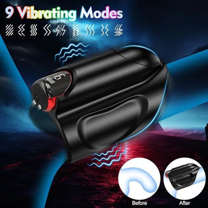 Men's Sex Toys Male Masturbators Penis Vibrator Stroker Clamping Vibrating Penis Training Testicle Stimulator Sex Machine