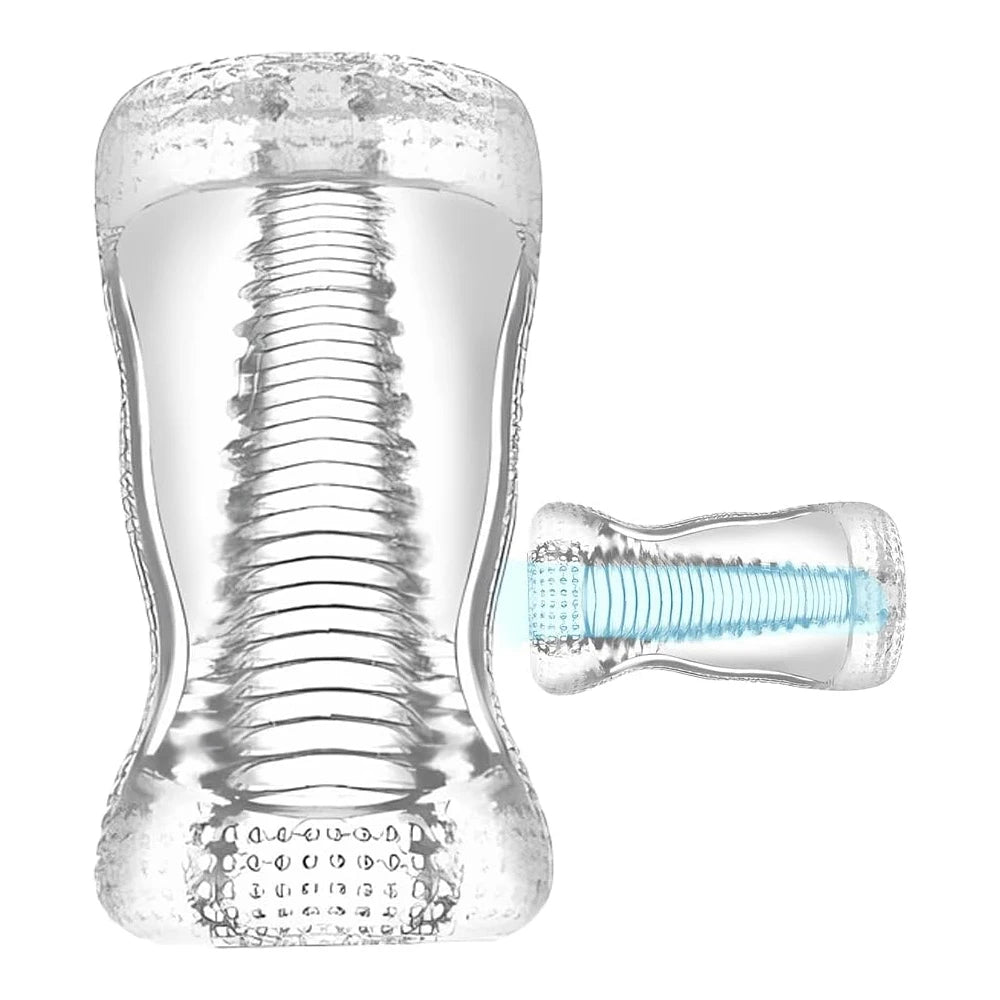 Men's sex toys, penis enlargement trainers, male masturbator, pocket pussy, transparent realistic vagina, sex machine, adult sex toys