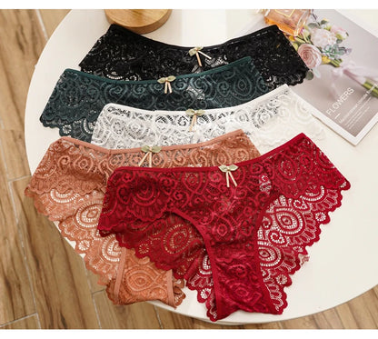 CINOON 2-teiliges Set – Sexy Damen-Spitzenhöschen