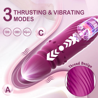 Rose Saugen Vibrator für Frauen 4 in 1 Stoßdildo G-punkt Nippel Sauger Klitoris Stimulator Vibro-ei Erwachsene Sex Spielzeug